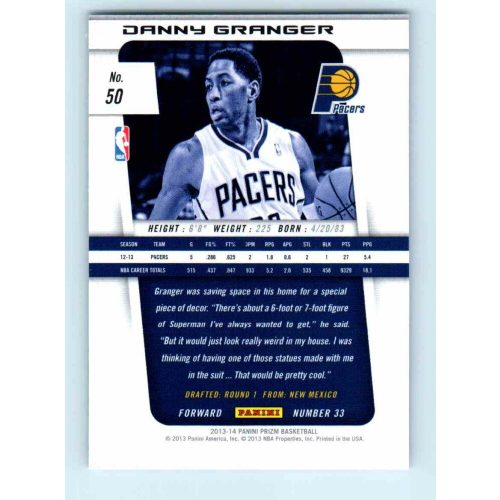 2013-14 Panini Prizm Base #50 Danny Granger