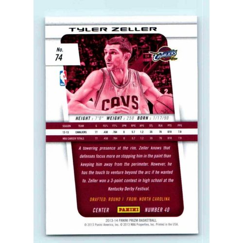 2013-14 Panini Prizm Base #74 Tyler Zeller