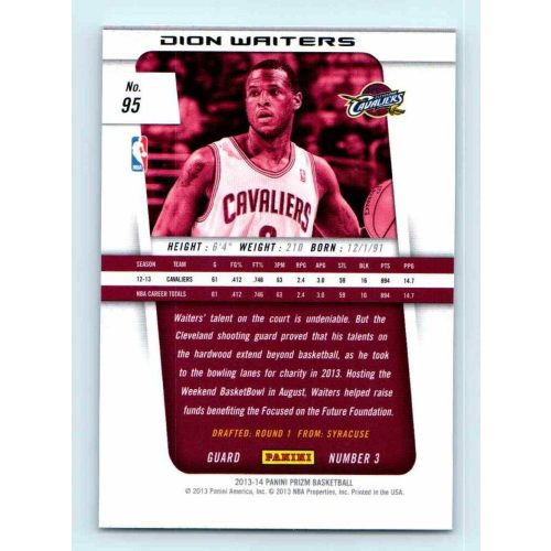 2013-14 Panini Prizm Base #95 Dion Waiters