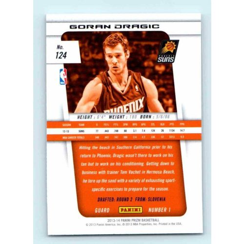 2013-14 Panini Prizm Base #124 Goran Dragic