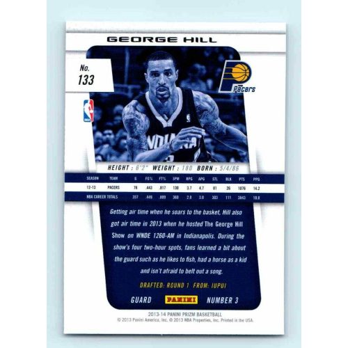 2013-14 Panini Prizm Base #133 George Hill