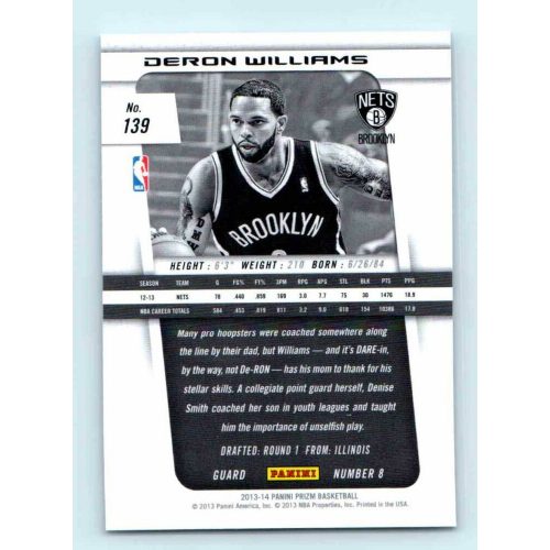 2013-14 Panini Prizm Base #139 Deron Williams