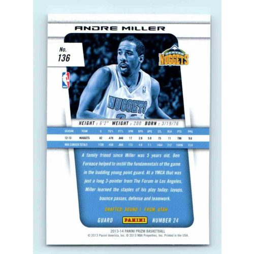 2013-14 Panini Prizm Base #136 Andre Miller