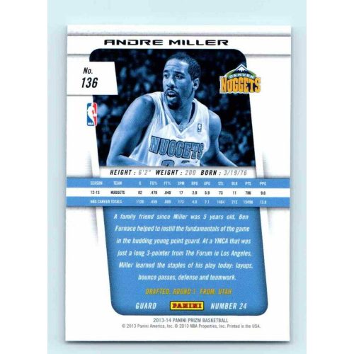 2013-14 Panini Prizm Base #136 Andre Miller