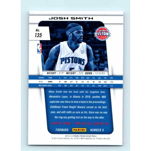 2013-14 Panini Prizm Base #135 Josh Smith