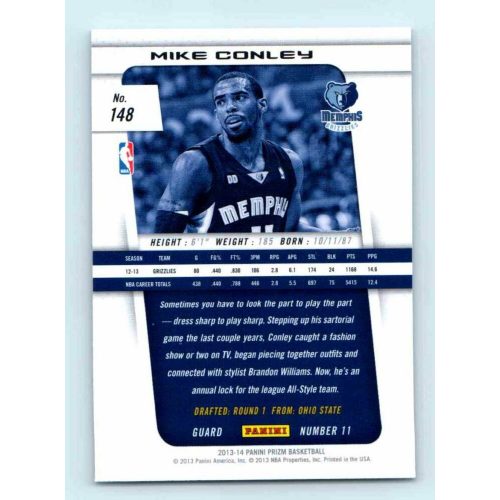 2013-14 Panini Prizm Base #148 Mike Conley