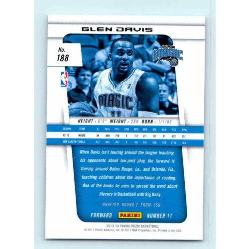 2013-14 Panini Prizm Base #188 Glen Davis