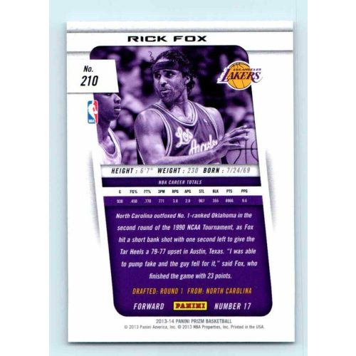 2013-14 Panini Prizm Base #210 Rick Fox