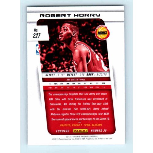 2013-14 Panini Prizm Base #227 Robert Horry