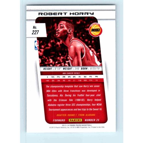 2013-14 Panini Prizm Base #227 Robert Horry