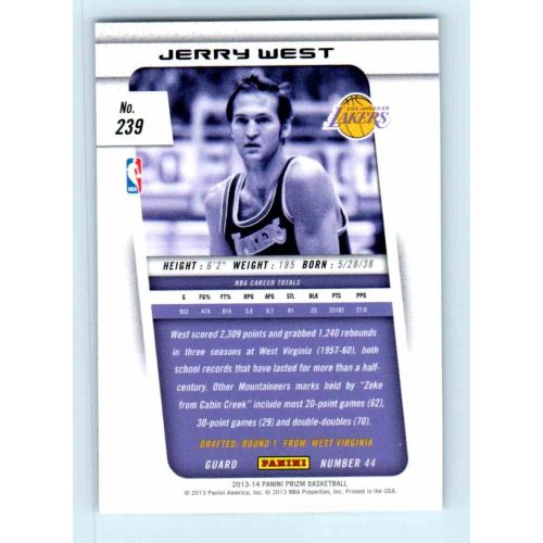 2013-14 Panini Prizm Base #239 Jerry West