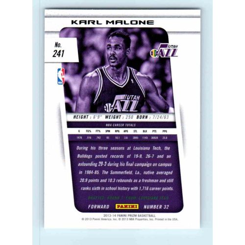 2013-14 Panini Prizm Base #241 Karl Malone