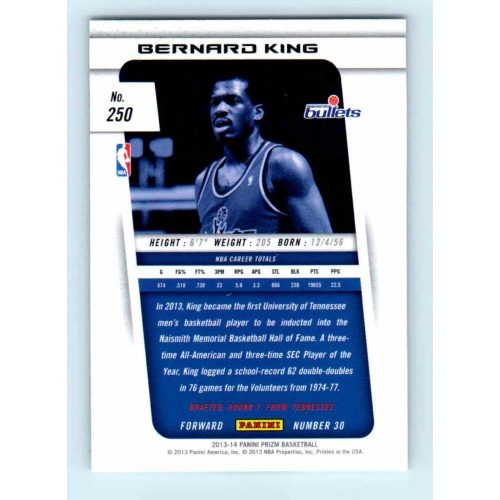 2013-14 Panini Prizm Base #250 Bernard King