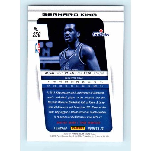 2013-14 Panini Prizm Base #250 Bernard King