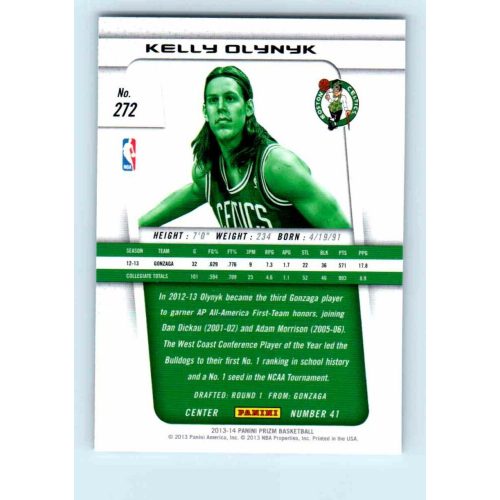 2013-14 Panini Prizm Base #272 Kelly Olynyk RC