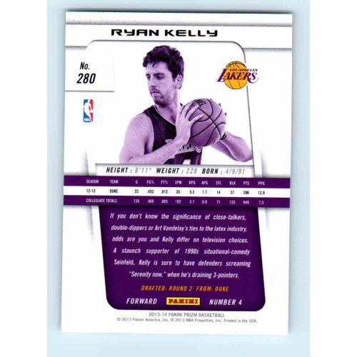 2013-14 Panini Prizm Base #280 Ryan Kelly RC