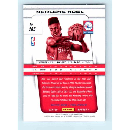 2013-14 Panini Prizm Base #285 Nerlens Noel RC