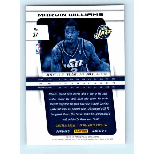 2013-14 Panini Prizm Base #37 Marvin Williams