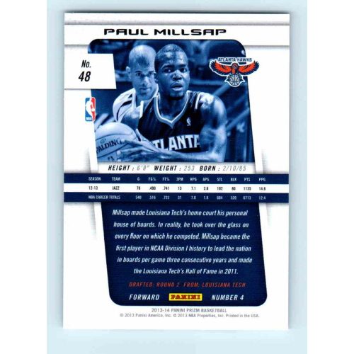 2013-14 Panini Prizm Base #48 Paul Millsap