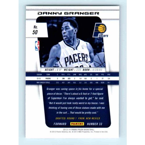 2013-14 Panini Prizm Base #50 Danny Granger