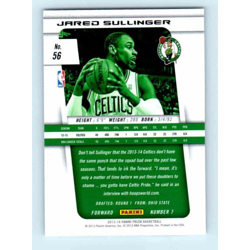 2013-14 Panini Prizm Base #56 Jared Sullinger