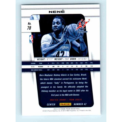 2013-14 Panini Prizm Base #78 Nene