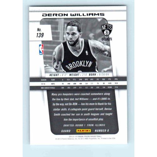 2013-14 Panini Prizm Base #139 Deron Williams