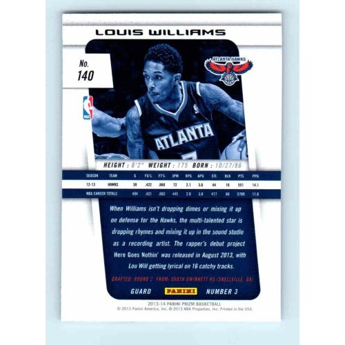 2013-14 Panini Prizm Base #140 Louis Williams