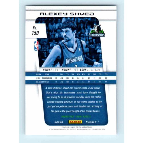 2013-14 Panini Prizm Base #150 Alexey Shved