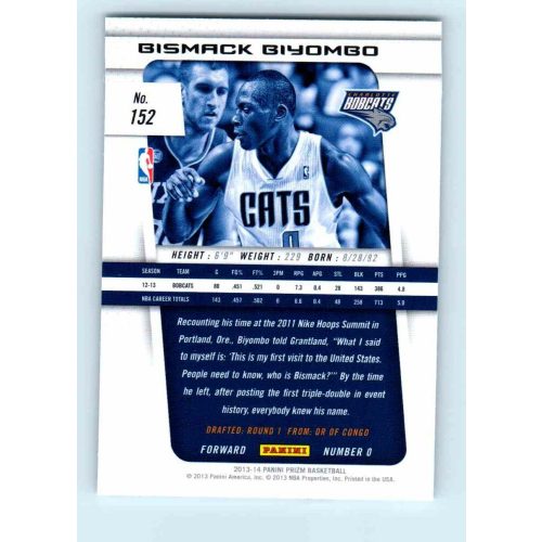 2013-14 Panini Prizm Base #152 Bismack Biyombo