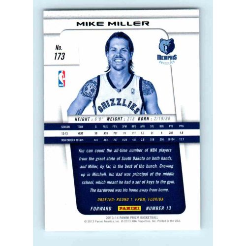 2013-14 Panini Prizm Base #173 Mike Miller