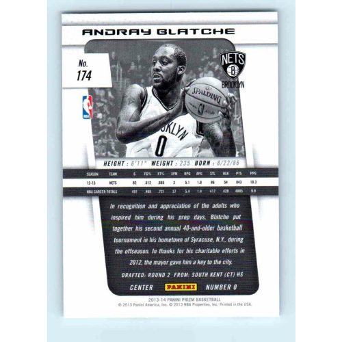 2013-14 Panini Prizm Base #174 Andray Blatche