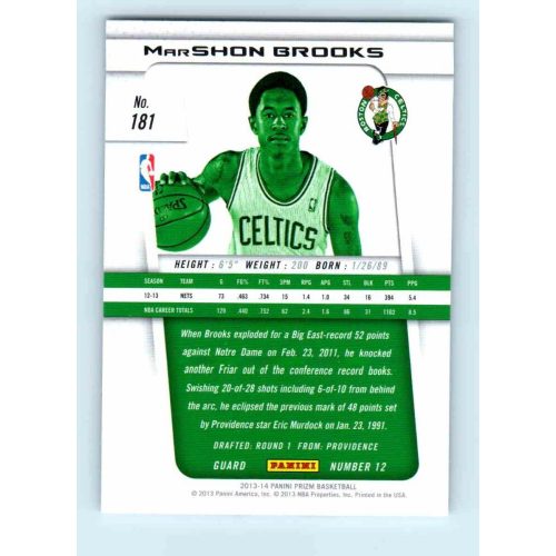 2013-14 Panini Prizm Base #181 MarShon Brooks