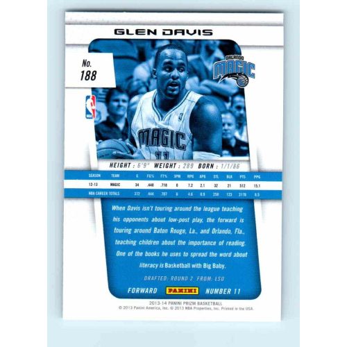 2013-14 Panini Prizm Base #188 Glen Davis