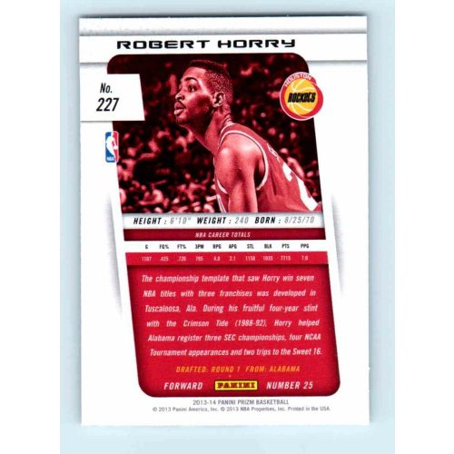 2013-14 Panini Prizm Base #227 Robert Horry