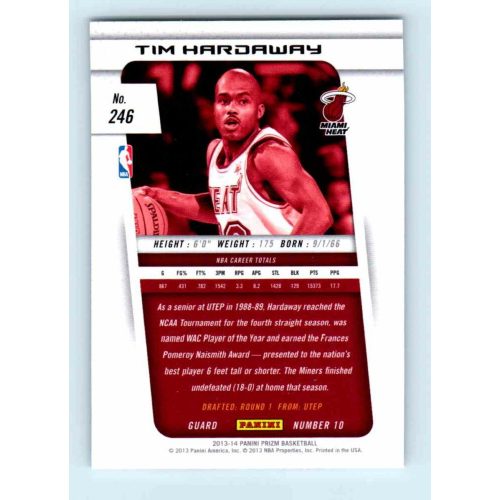 2013-14 Panini Prizm Base #246 Tim Hardaway