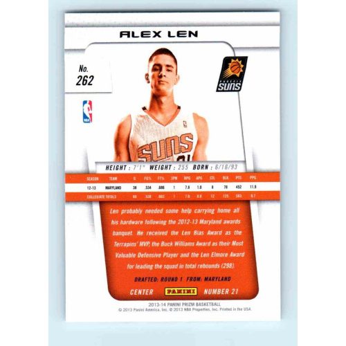 2013-14 Panini Prizm Base #262 Alex Len RC