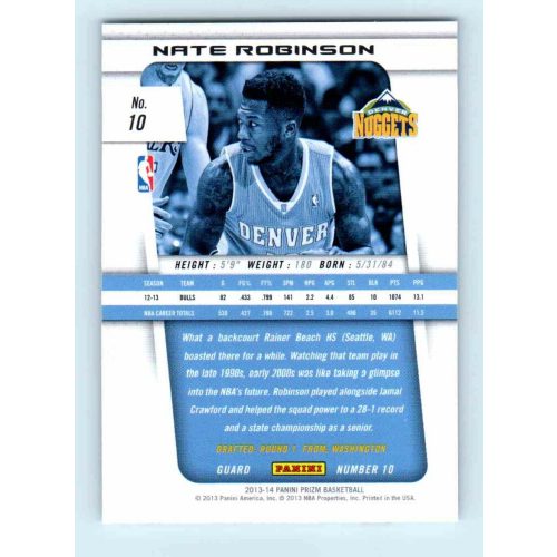 2013-14 Panini Prizm Base #10 Nate Robinson