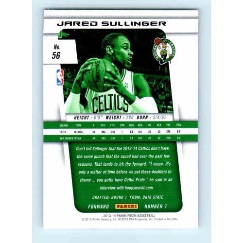 2013-14 Panini Prizm Base #56 Jared Sullinger