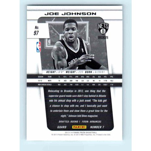 2013-14 Panini Prizm Base #97 Joe Johnson