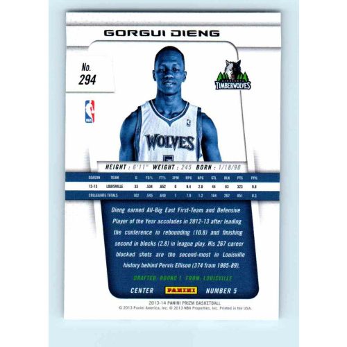 2013-14 Panini Prizm Base #294 Gorgui Dieng RC