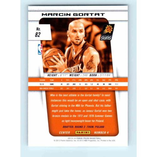 2013-14 Panini Prizm Base #82 Marcin Gortat