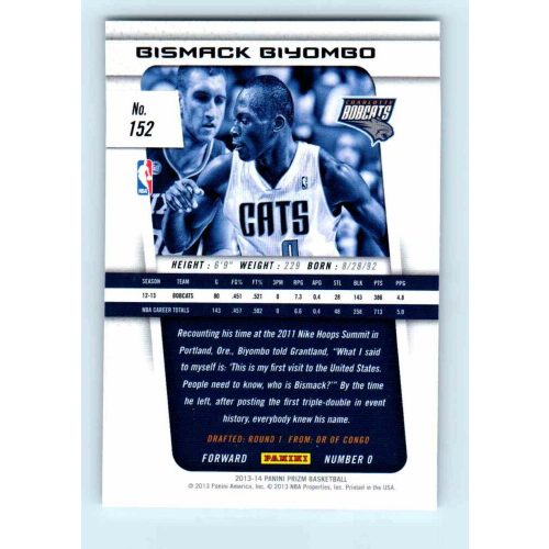 2013-14 Panini Prizm Base #152 Bismack Biyombo