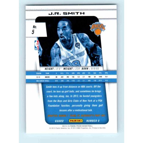 2013-14 Panini Prizm Base #5 J.R. Smith