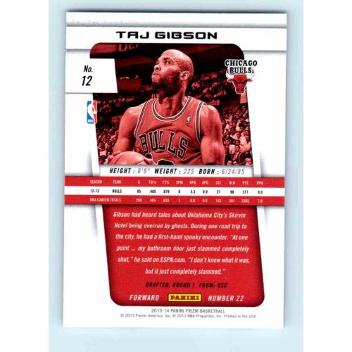 2013-14 Panini Prizm Base #12 Tay Gibson