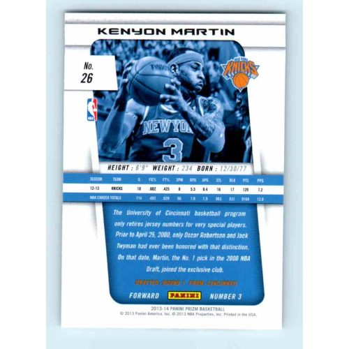 2013-14 Panini Prizm Base #26 Kenyon Martin