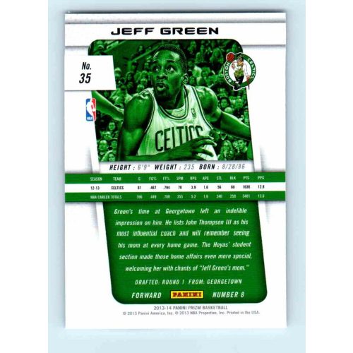 2013-14 Panini Prizm Base #35 Jeff Green