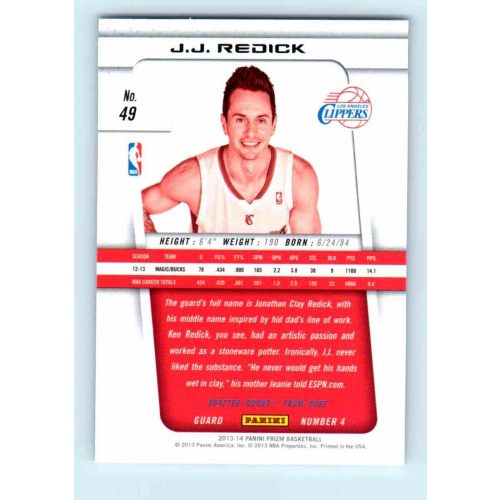 2013-14 Panini Prizm Base #49 J.J. Redick