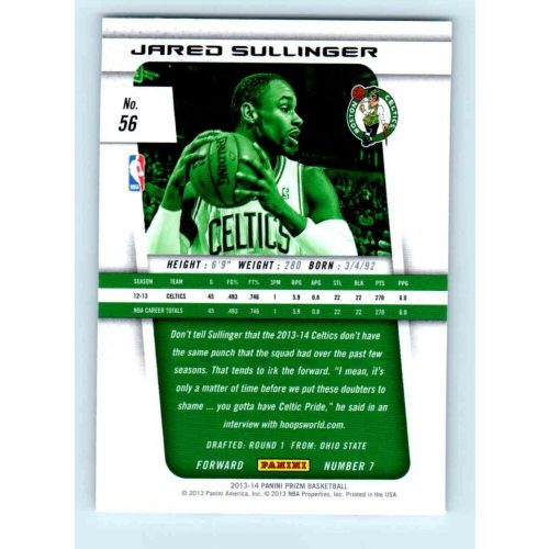 2013-14 Panini Prizm Base #56 Jared Sullinger