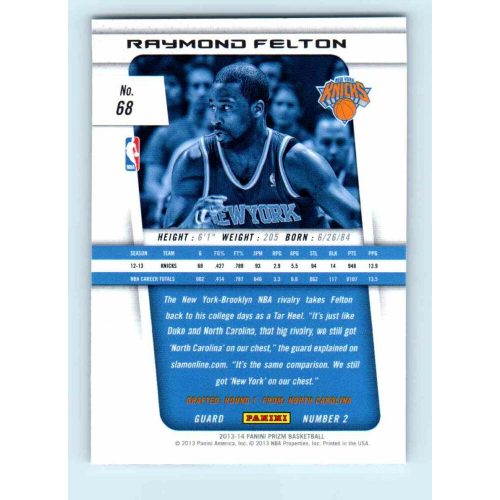 2013-14 Panini Prizm Base #68 Raymond Felton